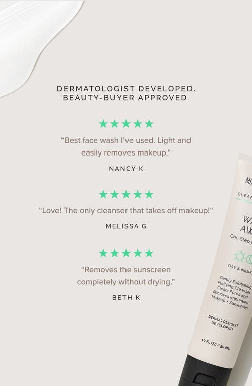 Mdsolarsciences Wash Away Cleanser In White