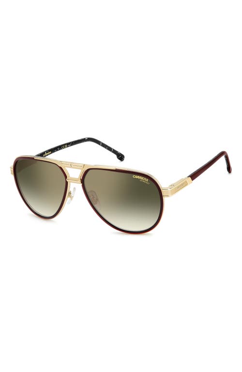 Carrera Eyewear 61mm Gradient Pilot Sunglasses