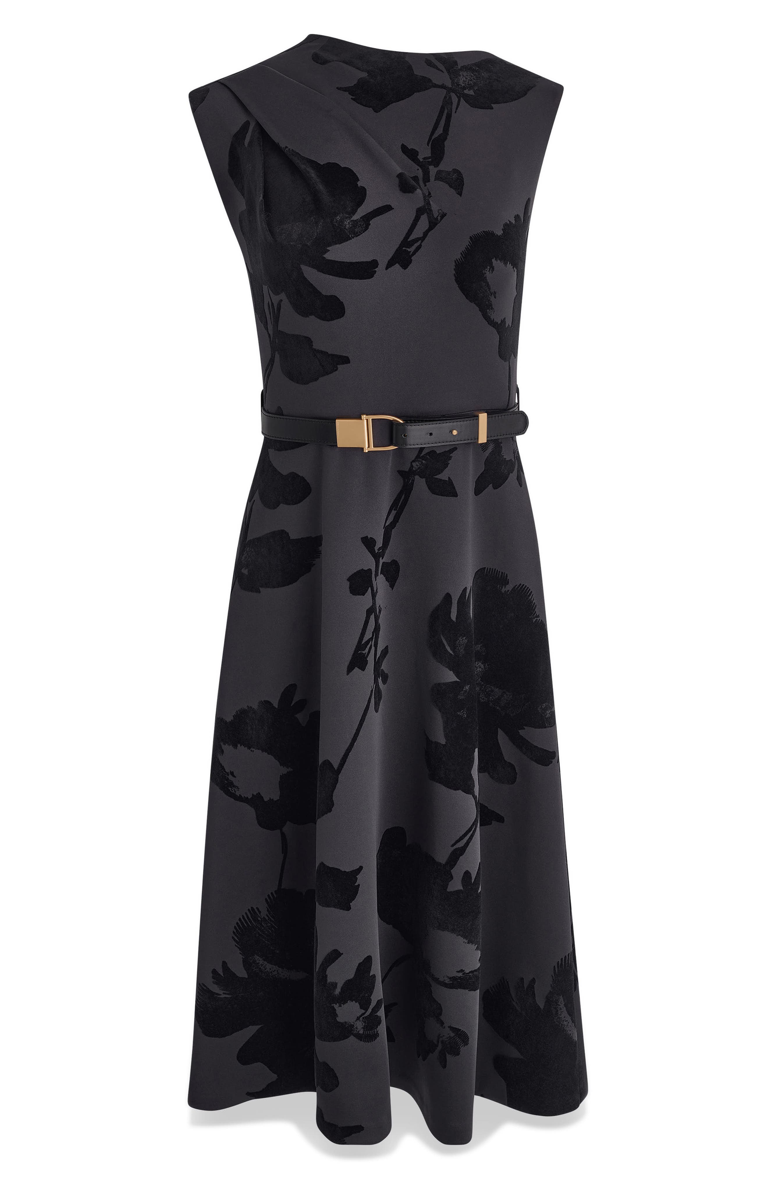 Donna Karan New York Floral Print A-Line Dress (Women) | Nordstrom