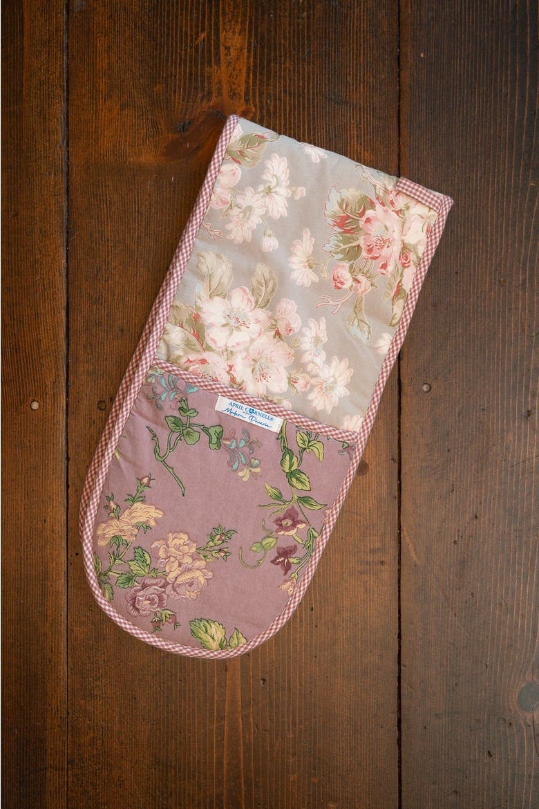 Miline & Apple Blossom Double Pot Mitt, Alternate, color, Beige