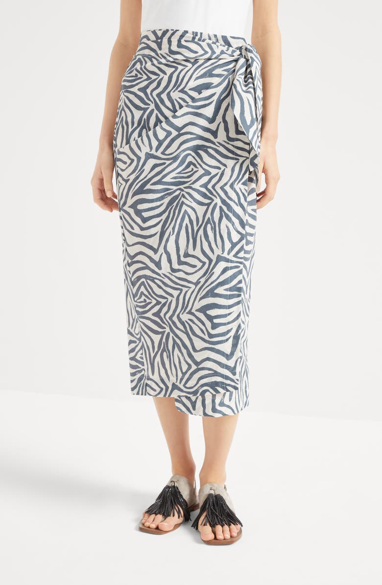 Brunello Cucinelli Sarong skirt, Alternate, color,