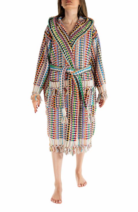 Savannah - Organic Cotton Handwoven Bubble Bathrobe (Unisex)