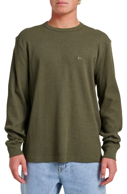 Nelson Long Sleeve Thermal Cotton Blend Pullover