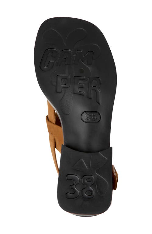 Camper Dana Slingback Sandal In Medium Brown