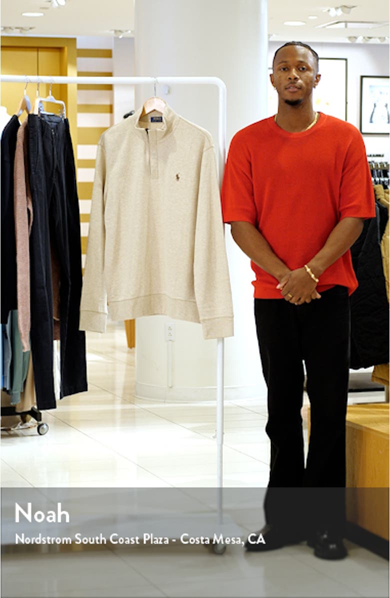 Cotton Blend Quarter Zip Pullover