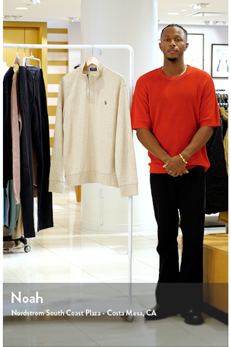Cotton Blend Quarter Zip Pullover video
