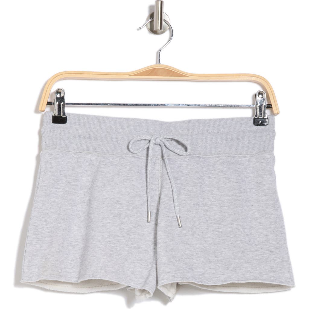 Abound Tie Waist Fleece Shorts In Grey Soft Heather