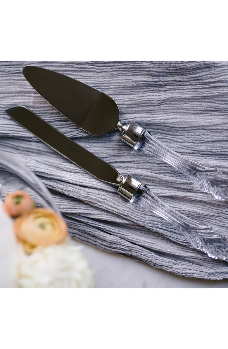 Waterford 'Wedding' Lead Crystal Cake Knife & Server, Alternate, color, Clear