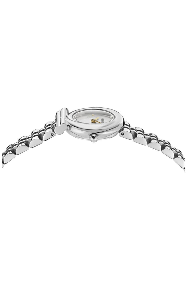 Gancini Twisted Bracelet Watch, 23mm, Alternate, color, SILVER/ STAINLESS STEEL