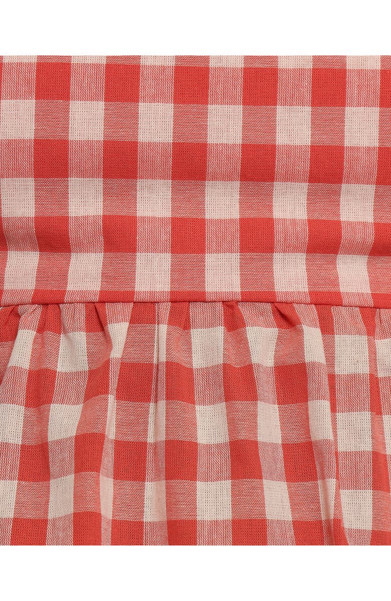 Petal & Pup Chatham Gingham Babydoll Tank, Alternate, color, Red Gingham