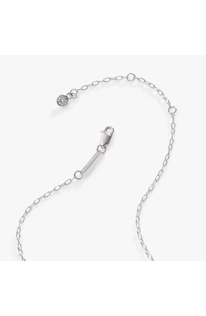 Alex and Ani Silver Elongated Initial Pendant Necklace, Alternate, color, Silver - T