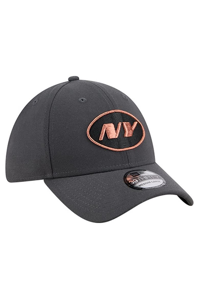 Men's New Era  Gray New York Jets Empire 39THIRTY Flex Hat, Alternate, color, Gray
