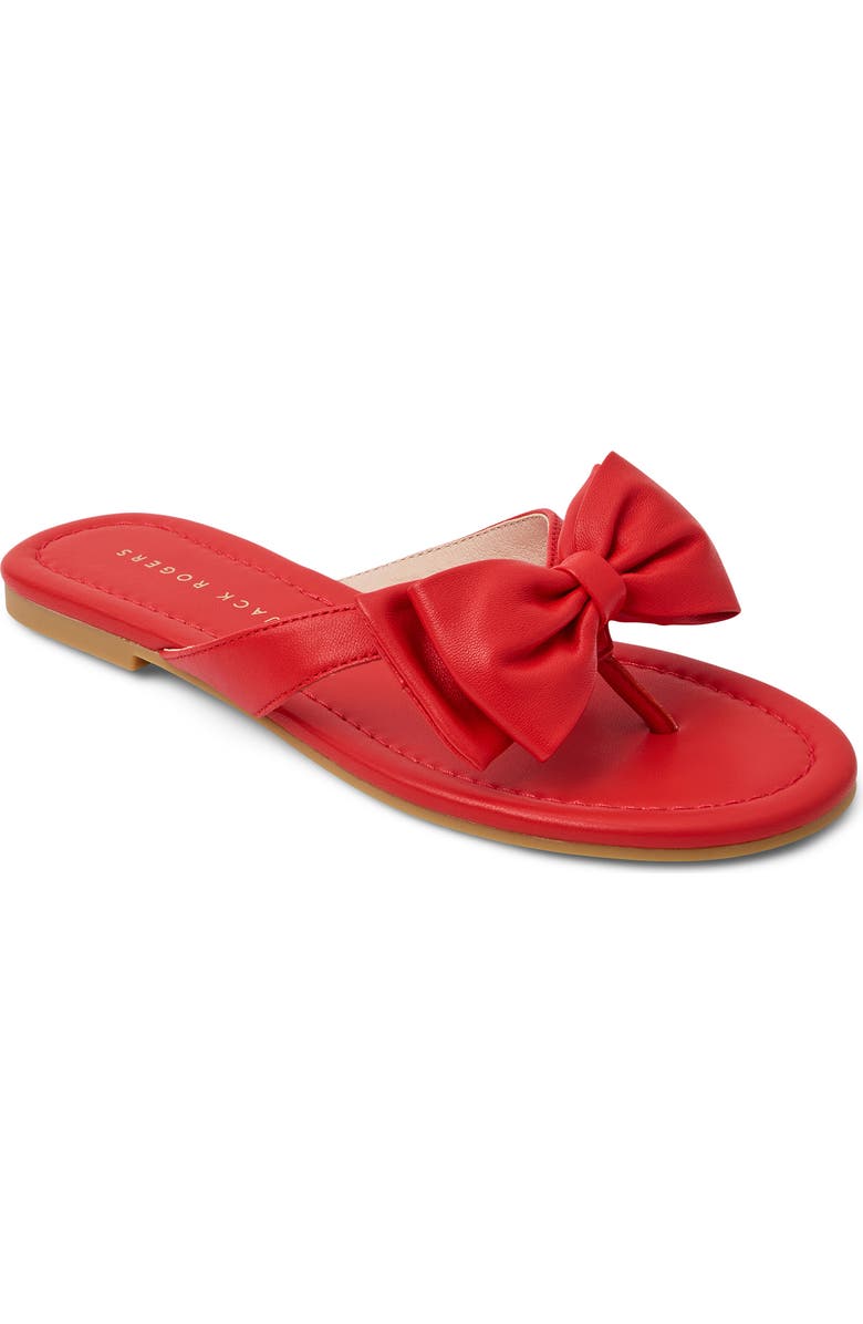 Jack Rogers Vannah Flip Flop, Main, color, Fire Red
