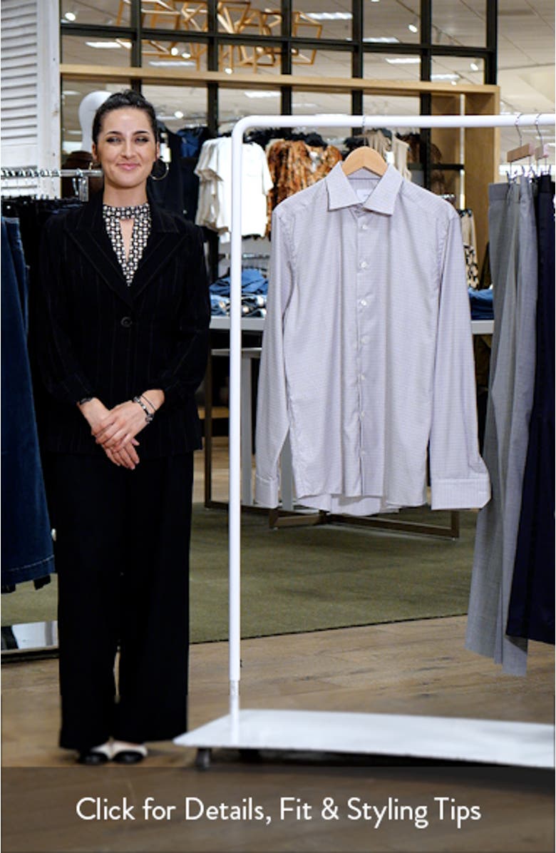 Slim Fit Microcheck Shirt, sales video thumbnail