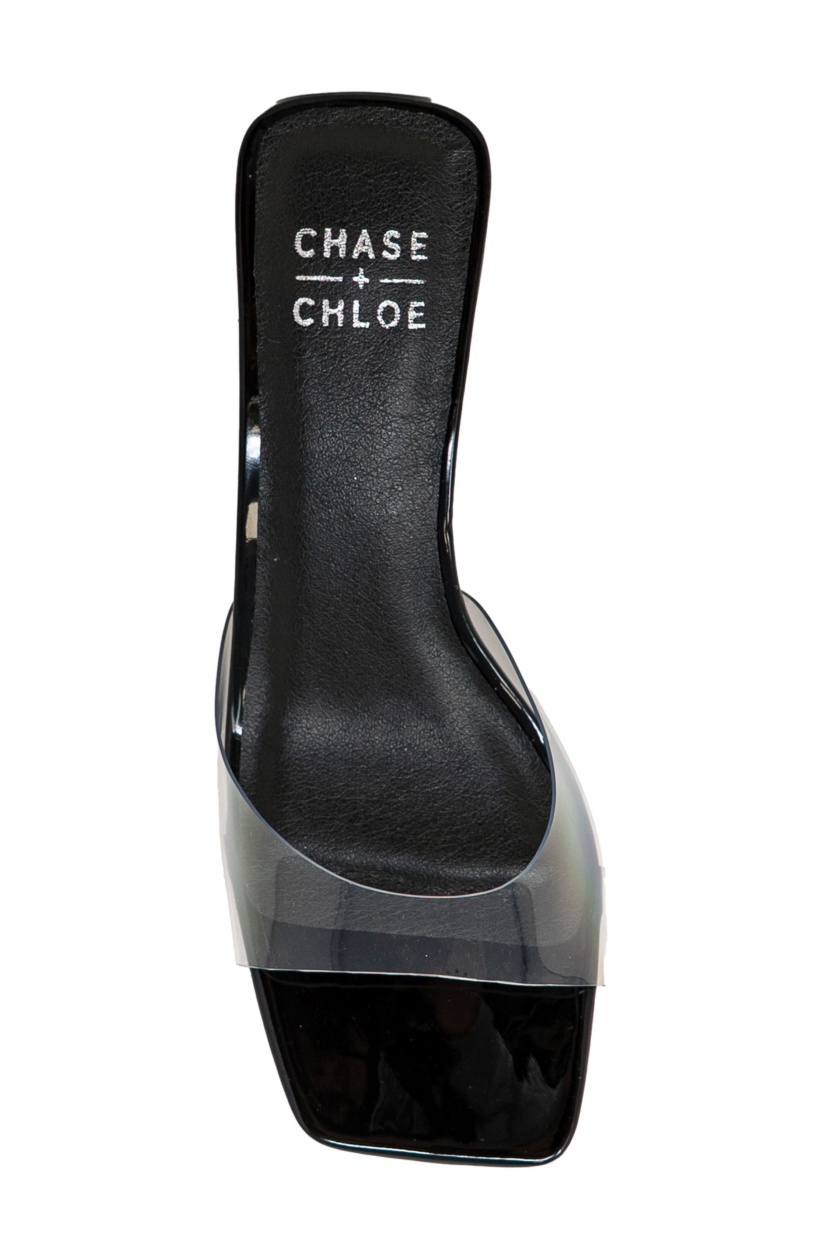 Kitten Heel Mule Sandal, Alternate, color, BLACK PATENT