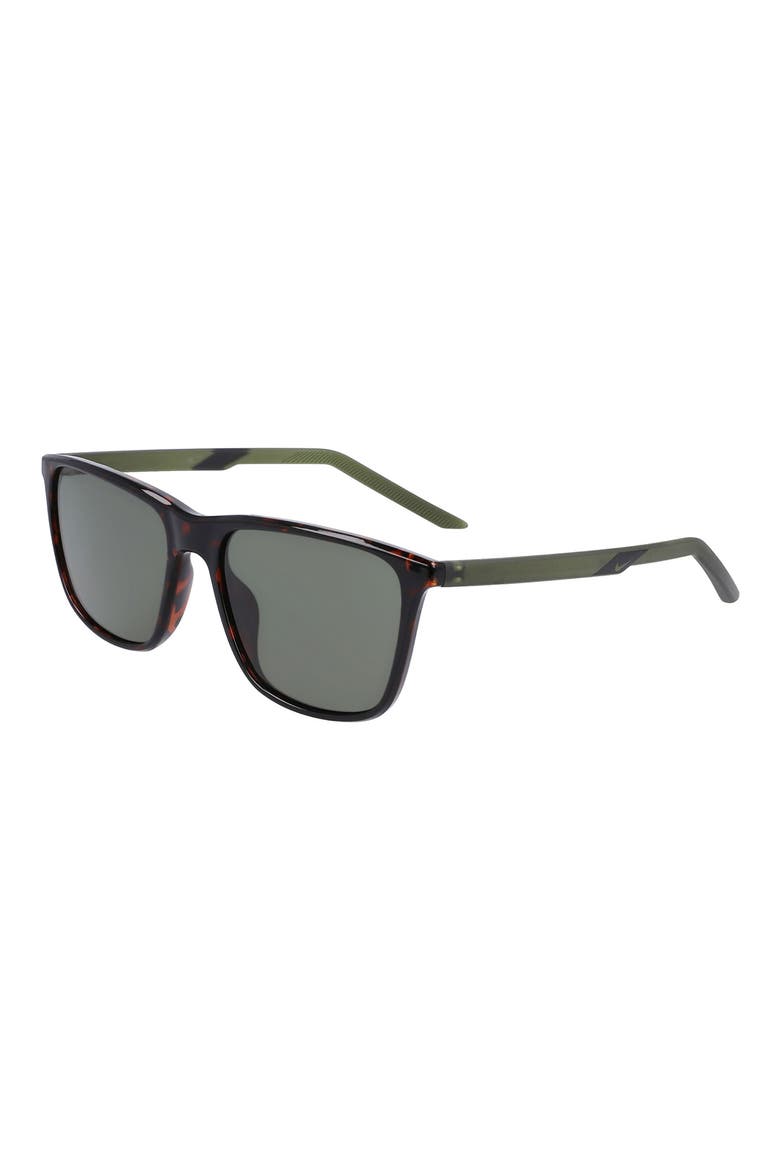 State 55mm Sunglasses, Alternate, color, TORTOISE/ GREEN