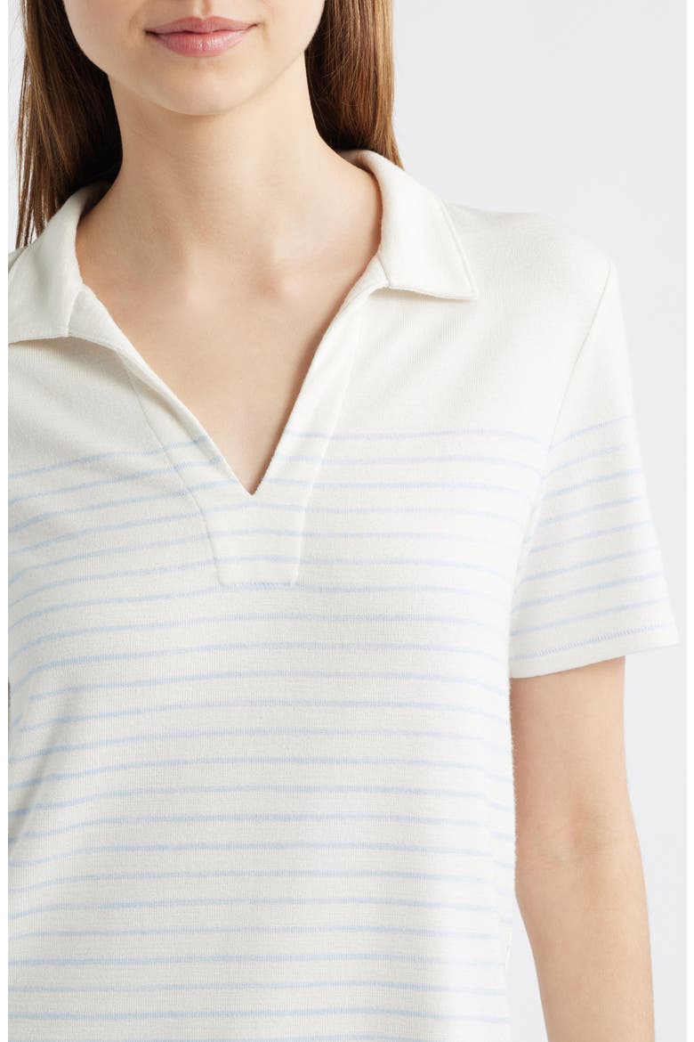 Stripe Knit Polo, Alternate, color, IVORY/ PALE