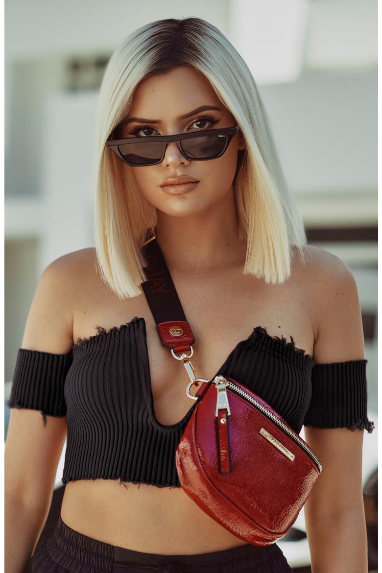 Australia Finesse 52mm Sunglasses, Alternate, color, BLACK/ SMOKE