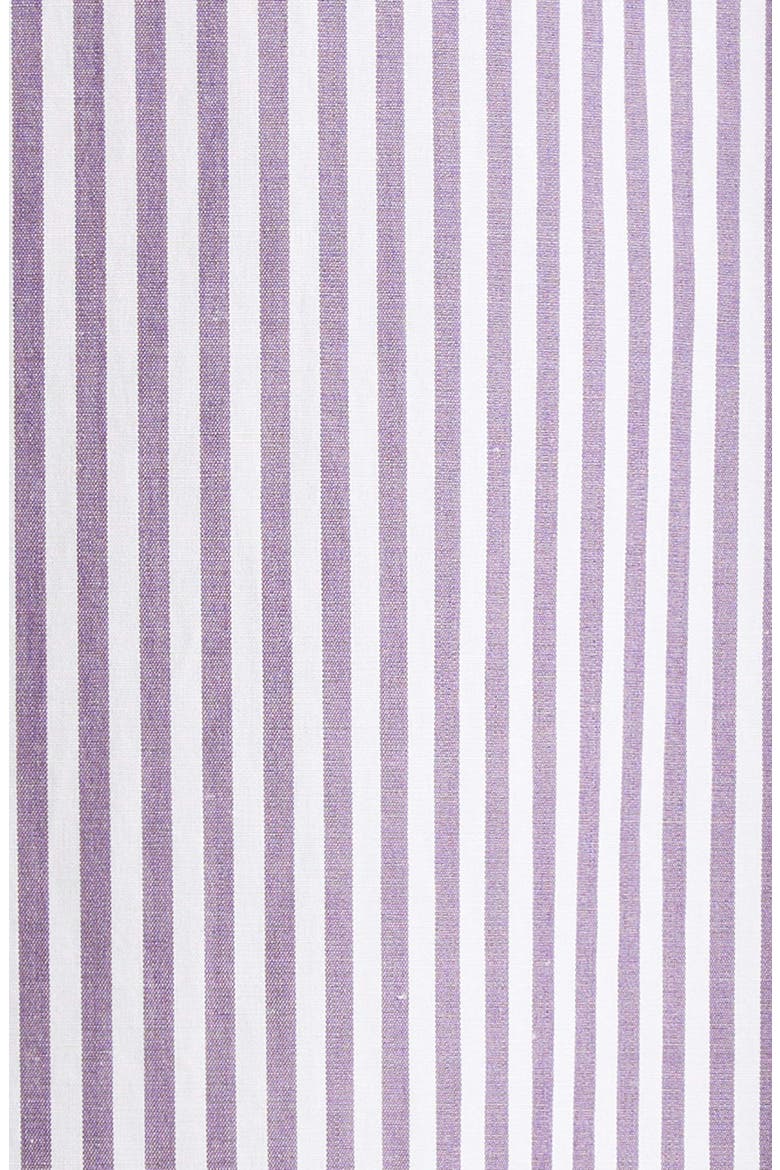 Tubinga Stripe Stretch Cotton Button-Up Shirt, Alternate, color, PURPLE