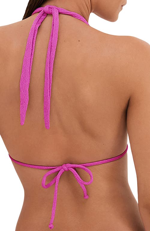 Vix Paula Hermanny Paula Firenze Triangle Bikini Top In Pink