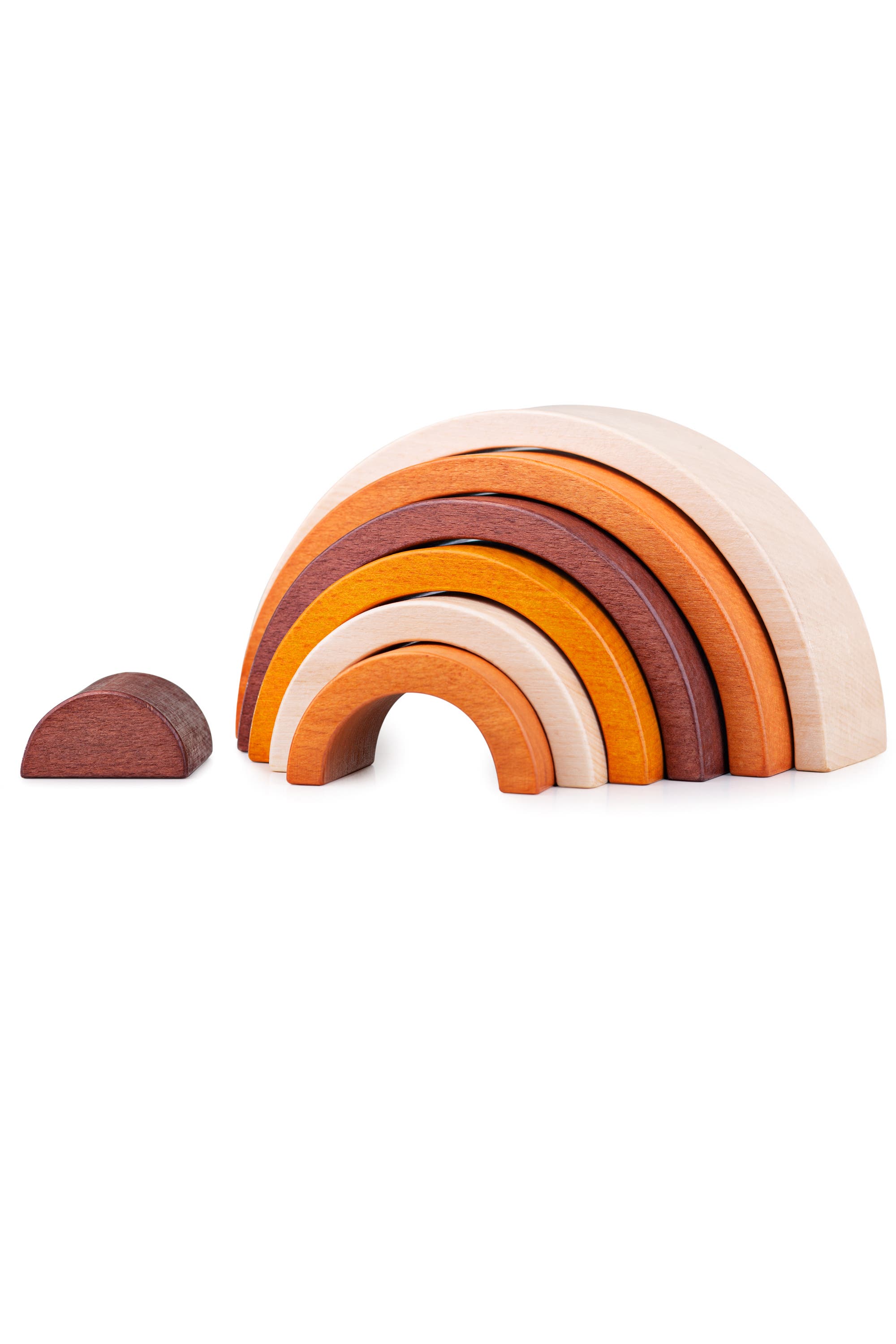 Bigjigs Toys Natural Stacking Rainbow | Nordstrom
