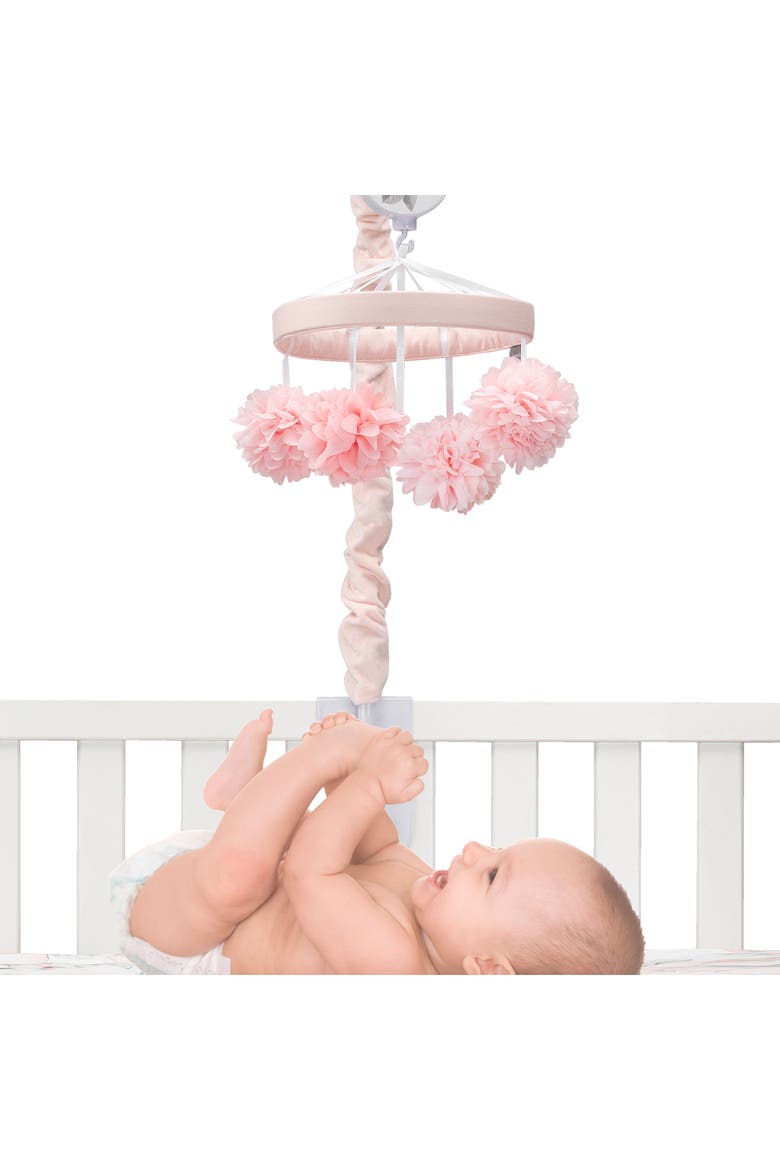Signature Botanical Baby Floral Musical Baby Crib Mobile, Alternate, color, Pink