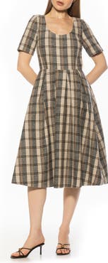 Alexia Admor Imani Short Sleeve Pleated Dress