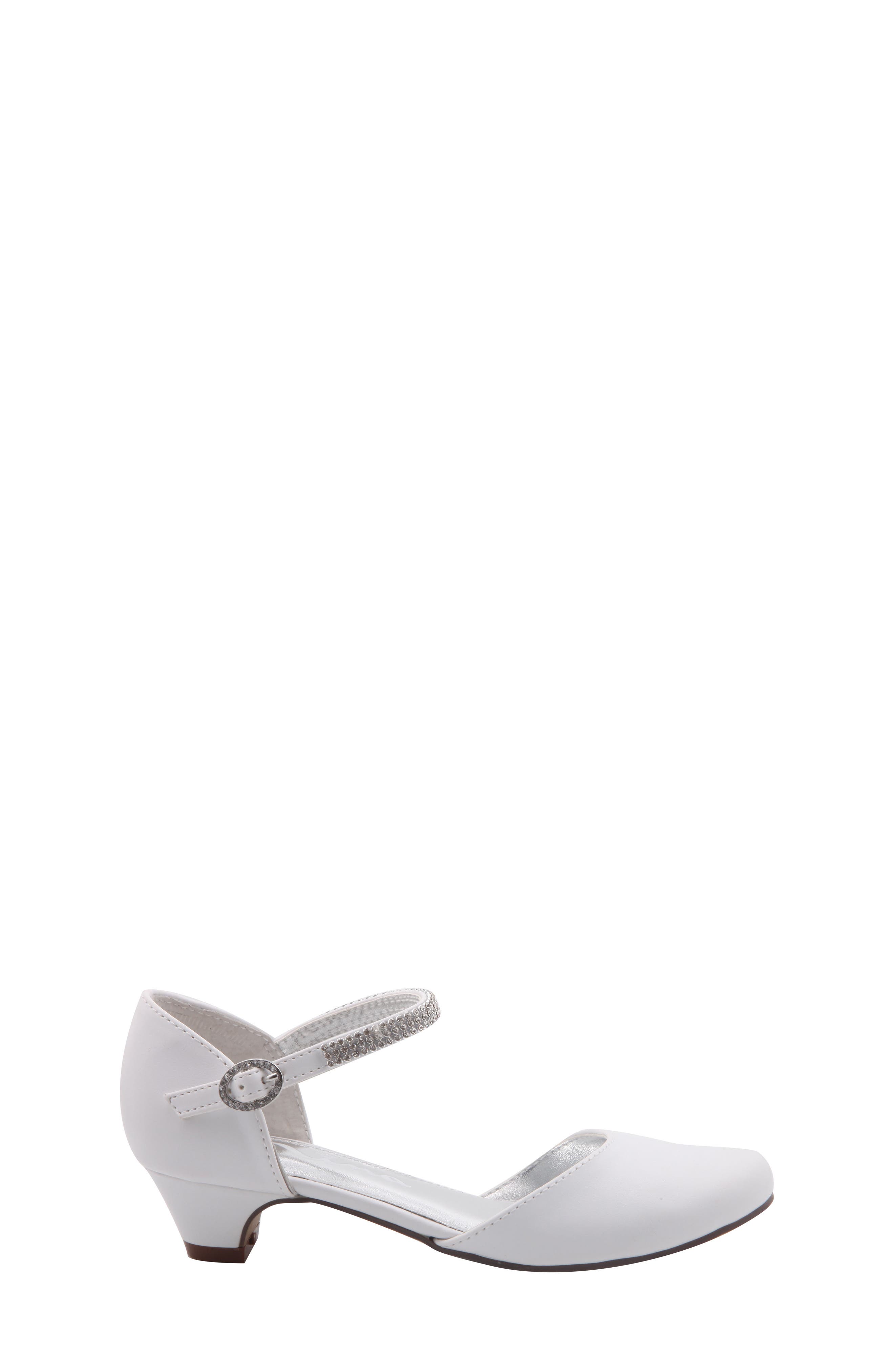 Cera Low Embellished Pump, Alternate, color, WHITE SMOOTH
