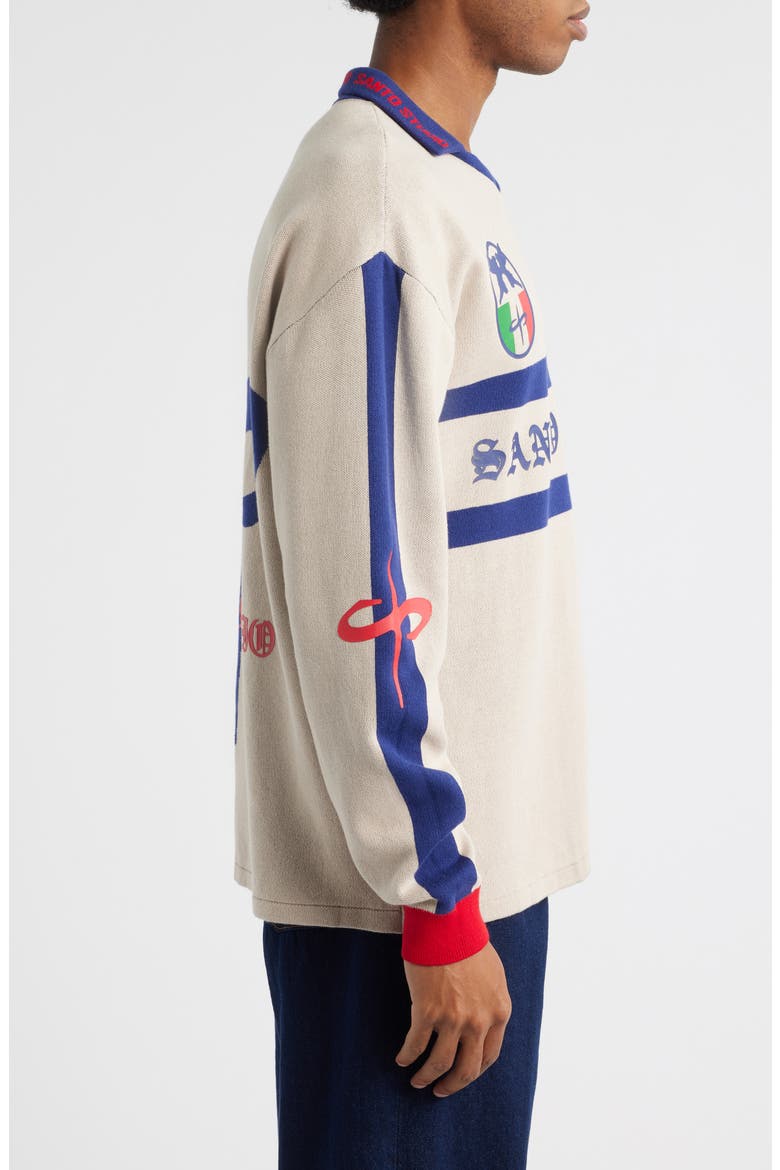 Old English Collar Sweater, Alternate, color, CREAM