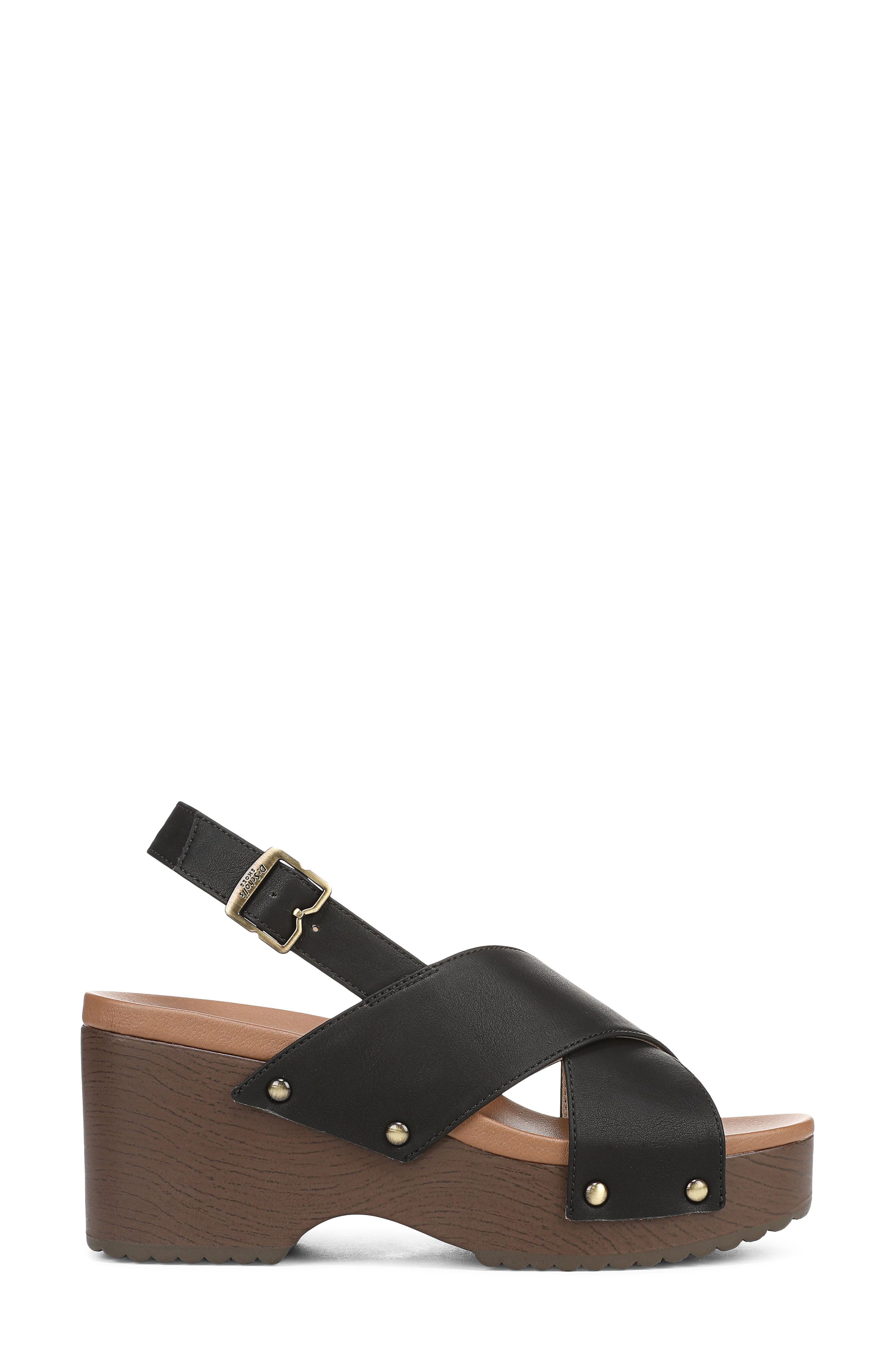 Dr. Scholl's Weslee Slingback Platform Sandal, Alternate, color, Black