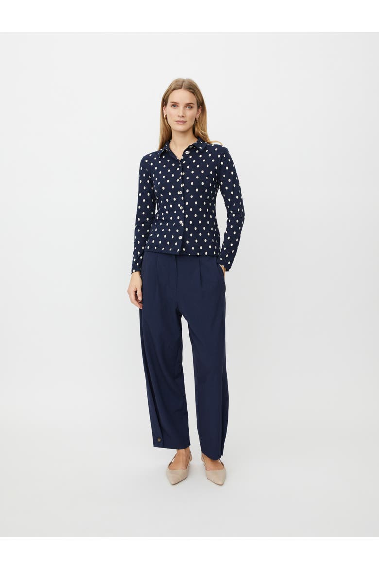 MaIviona Polka Dot Shirt, Alternate, color, Navy Blazer