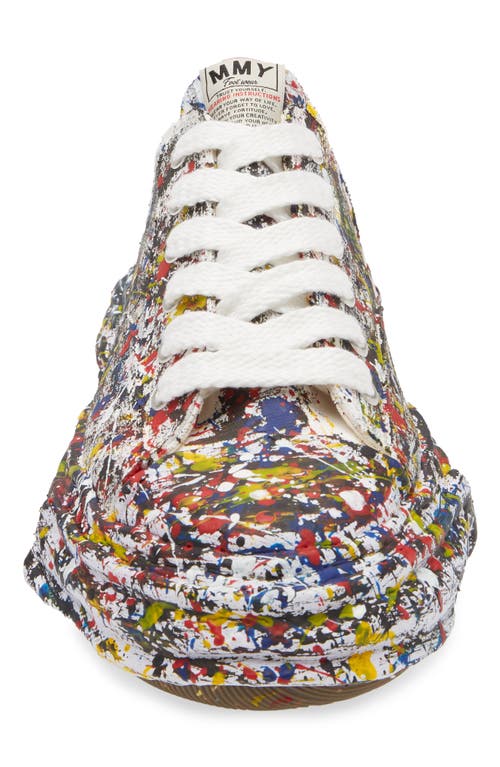 Miharayasuhiro Maison Mihara Yasuhiro Peterson23 Og Sole Sputtering Paint Canvas Sneaker In White Multi