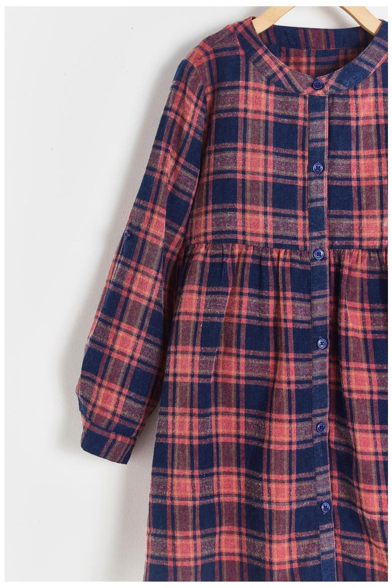Carla Flannel Shirt Dress, Alternate, color, BLUE