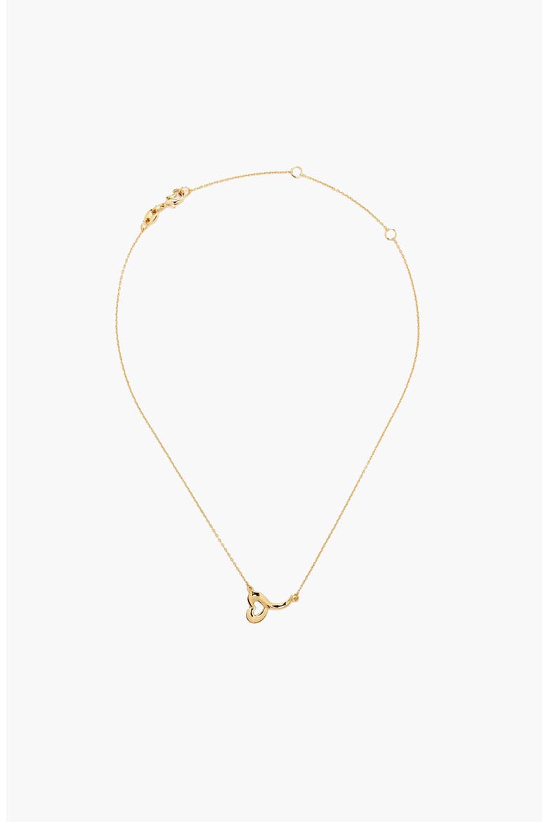 Love Heart Short Necklace in Gold, Main, color, Gold