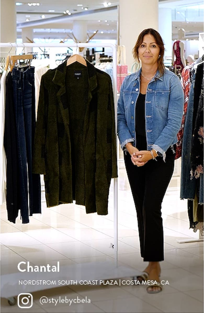 Buffalo Check Open Front Jacket, sales video thumbnail