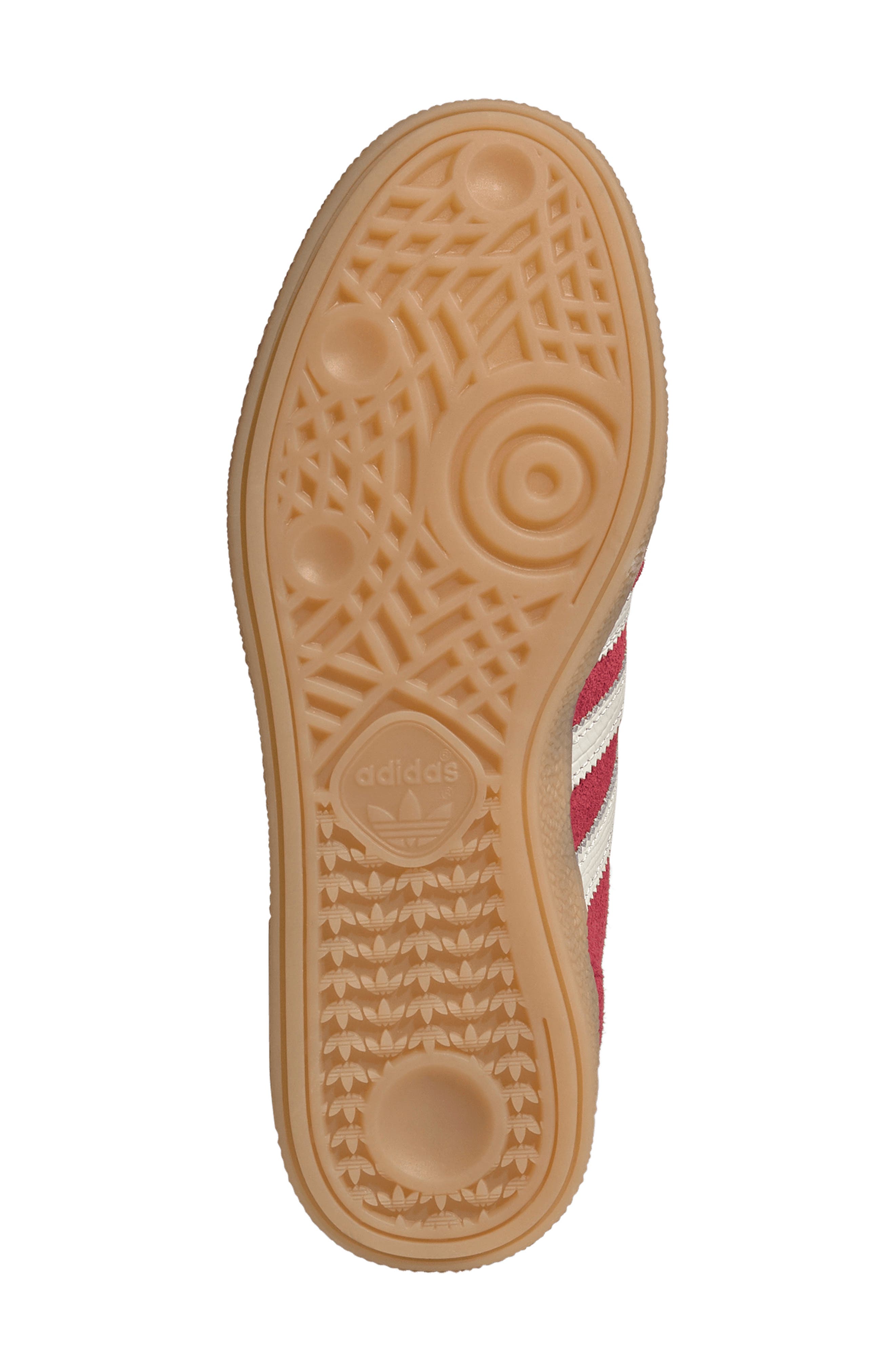 Handball Spezial Sneaker, Alternate, color, RED/ OFF WHITE/ SOLAR TURBO