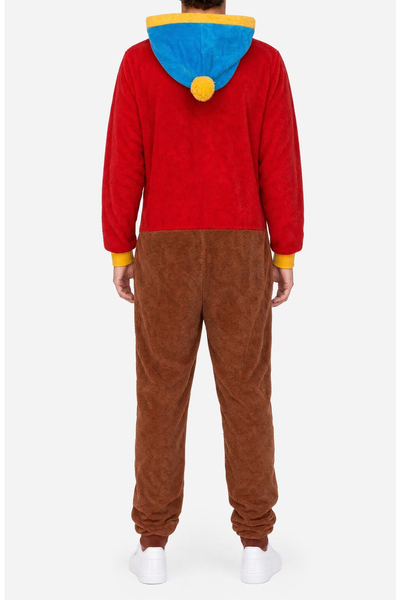 South Park Cartman Fleece Hooded Jumpsuit, Alternate, color, RED