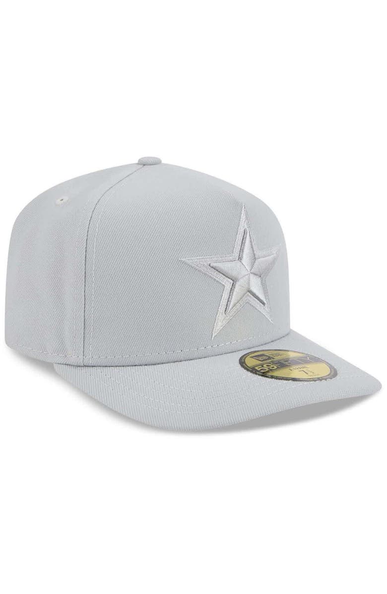 New Era Men's New Era Gray Dallas Cowboys Color Pack A-Frame 59FIFTY Fitted Hat, Alternate, color, 