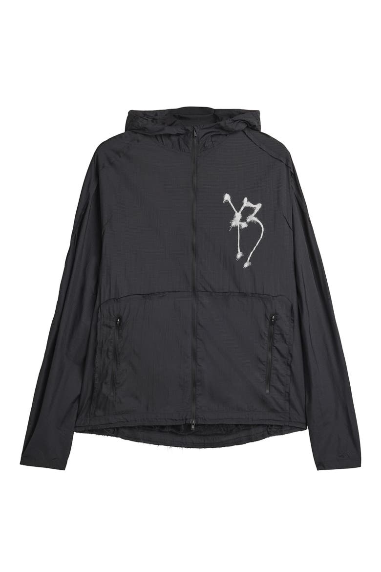 Graphic Running Jacket, Alternate, color, BLACK