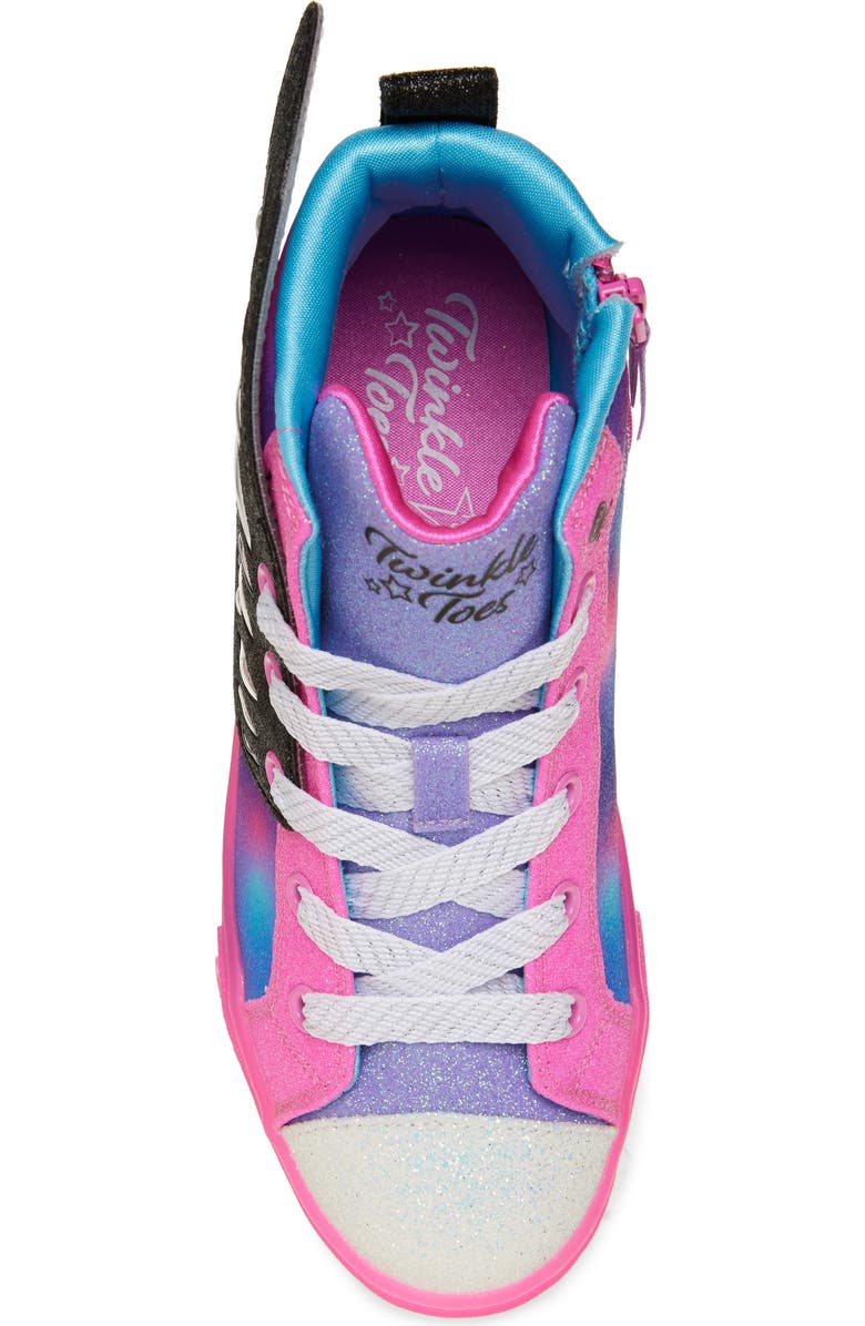 SKECHERS Kids' Twinkle Toes<sup>®</sup>: Twinkle Sparks Ice High Top Sneaker, Alternate, color,