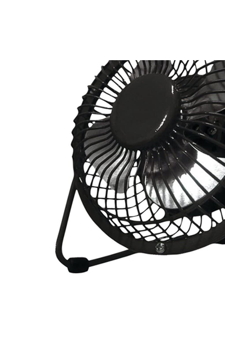 Optimus 4 in. Personal Metal Fan, Alternate, color, Black