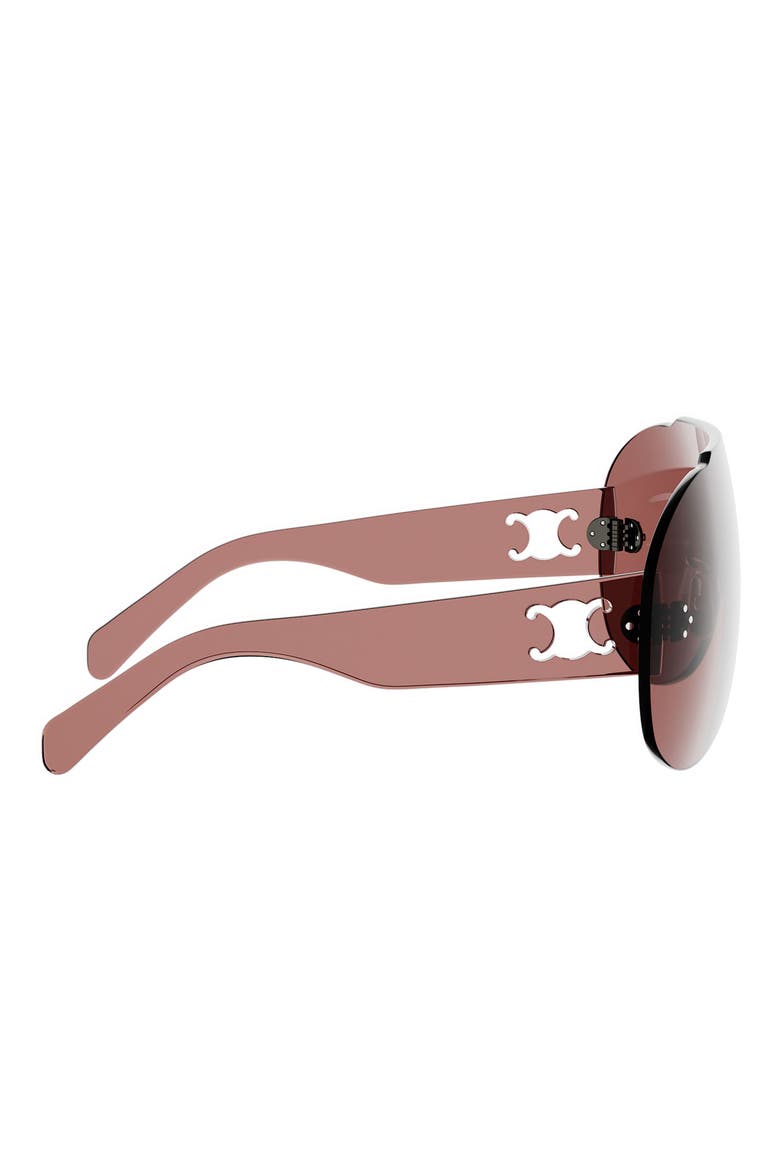 Dfil 130mm Shield Mask Sunglasses, Alternate, color, SHINY BORDEAUX / BORDEAUX