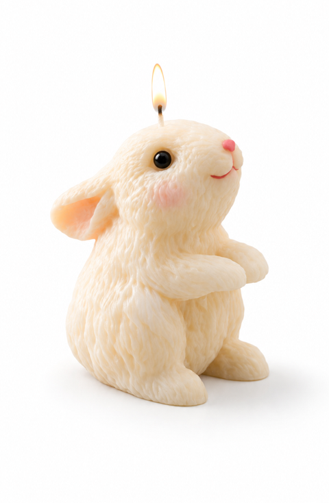 Blushing Bunny Cake Topper Candle