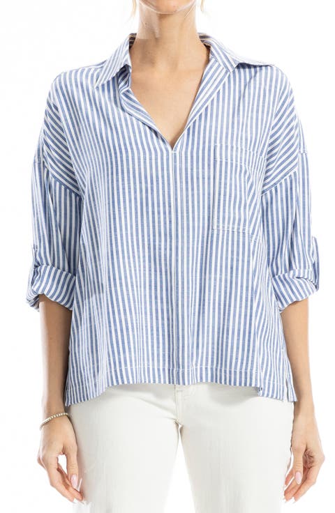 Stripe Collared Top