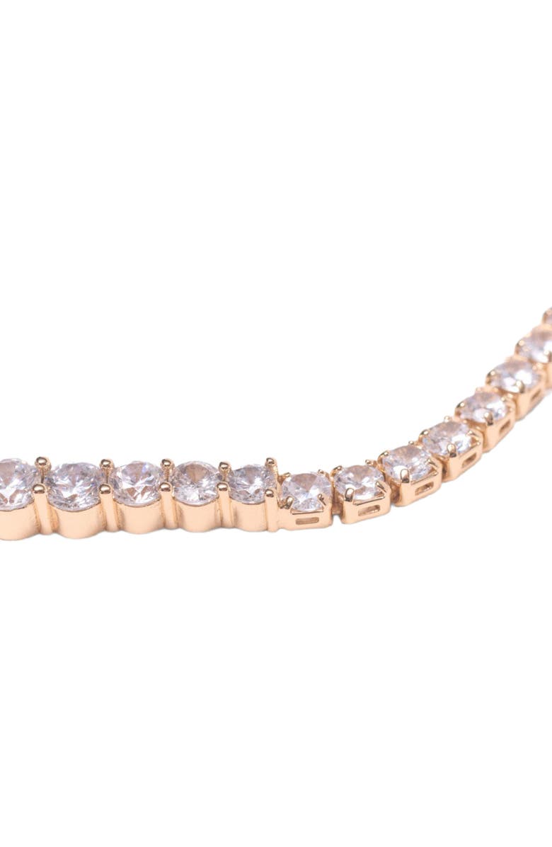 maje Cascade diamanté necklace, Alternate, color, Gold