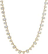 BY ADINA EDEN CZ Multi Shape Tennis Necklace