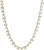 BY ADINA EDEN CZ Multi Shape Tennis Necklace