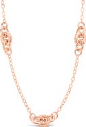 Sterling Forever Knot Station Necklace