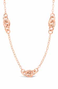 Sterling Forever Knot Station Necklace