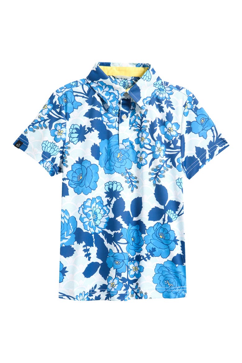 Kids' Bailey Athletic Fit Polo, Main, color, BLUE